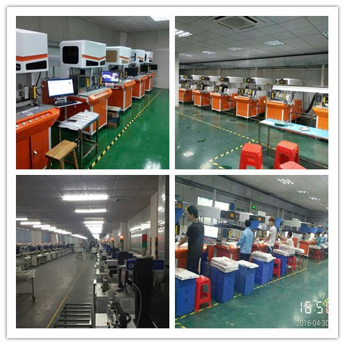 美的集團電器容器上激光打標生產(chǎn)現(xiàn)場